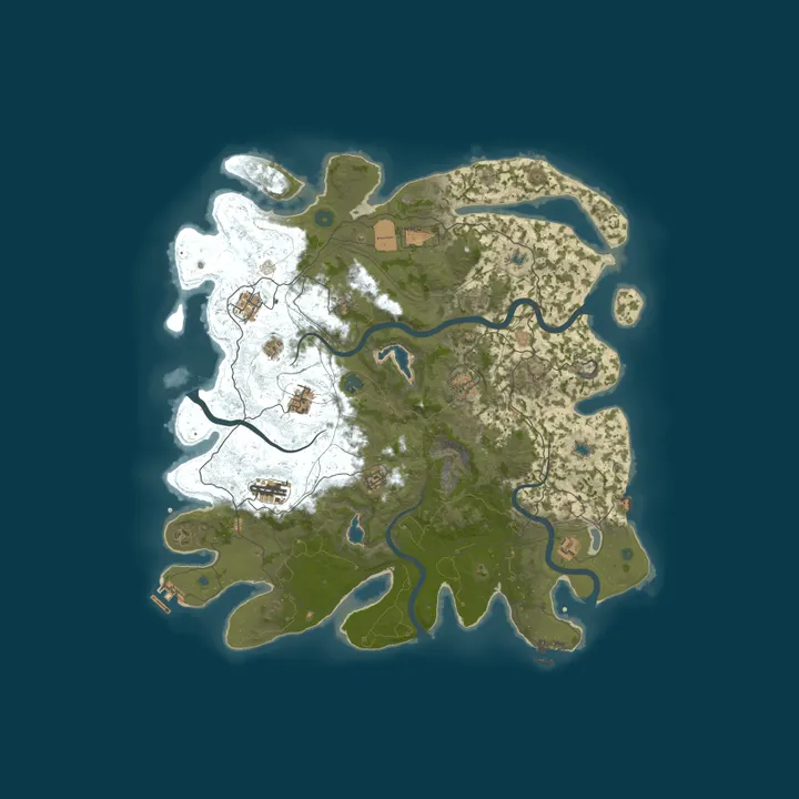 Map of Frostborn | FBRust | Для новичков