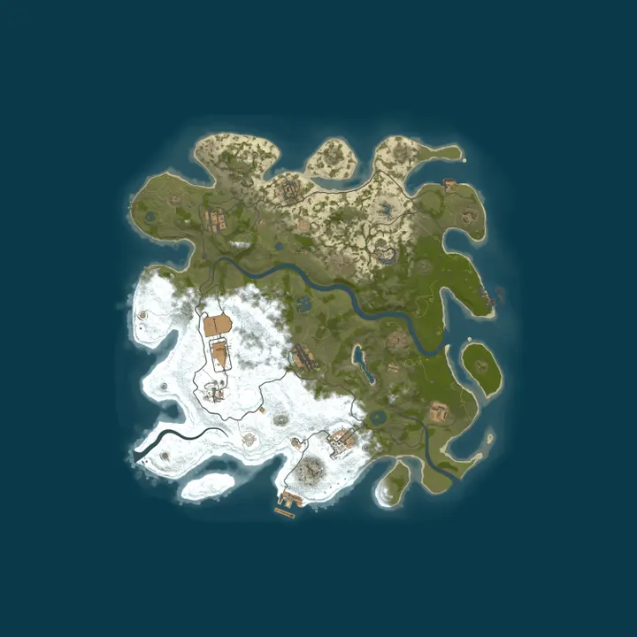 Map of Pine Hosting - Rust Server