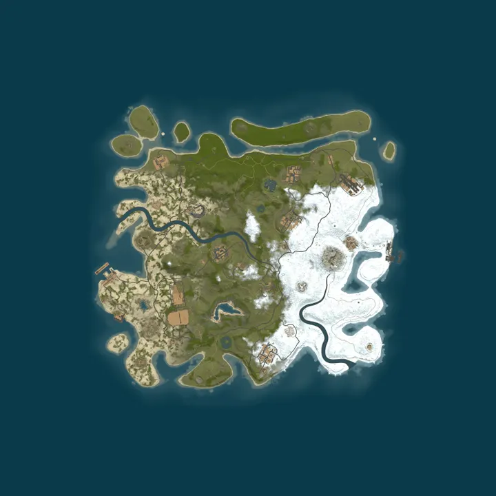 Map of [EU] RustID Pure PvE | No Decay | No Killing | No Raiding
