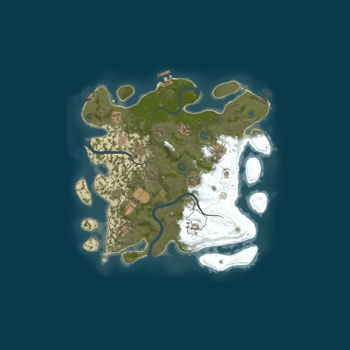 Map of A Shockbyte Rust Server