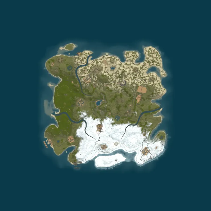 Map of VeryGames.com Rust Server test