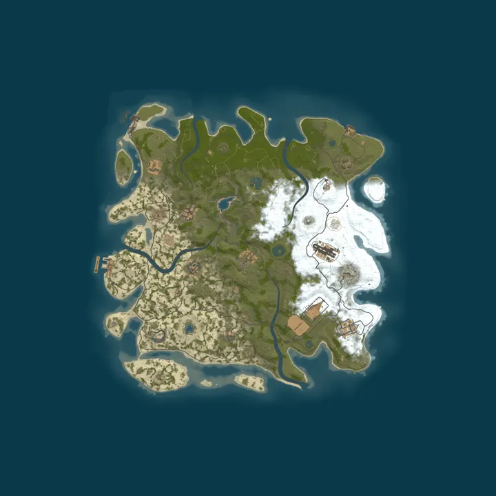 Map of Pinkman rust - X10 EU Clans