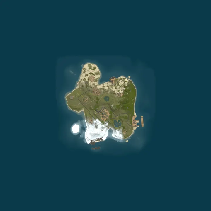 Map of A Shockbyte Rust Server