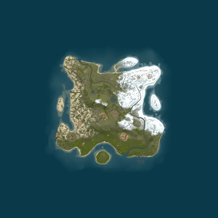 Map of A Shockbyte Rust Server