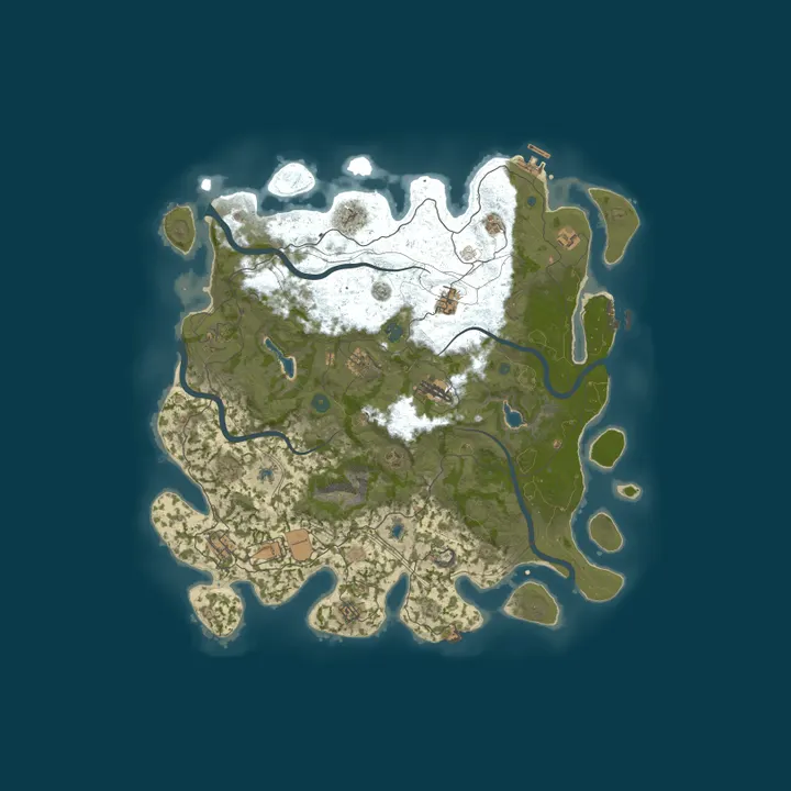 Map of Real Rust PVE Thursday Wipes