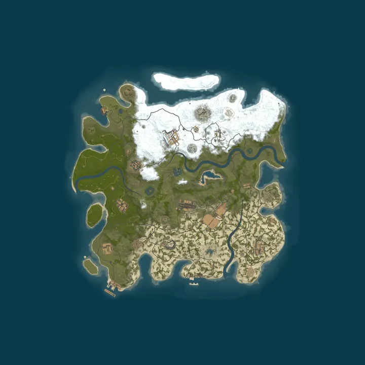 Map of Pine Hosting - Rust Server