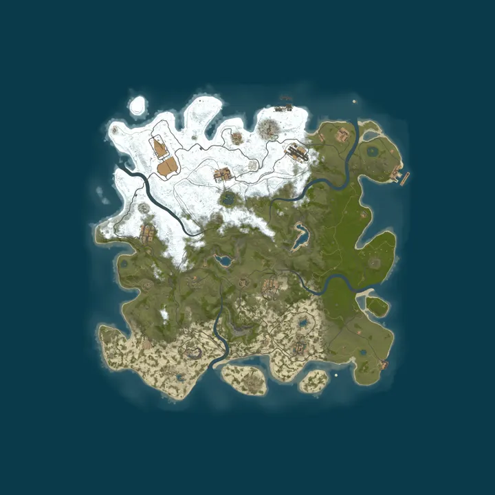 Map of THE PLAGUE 2X | PvE MMO | Quests | Raidable Bases