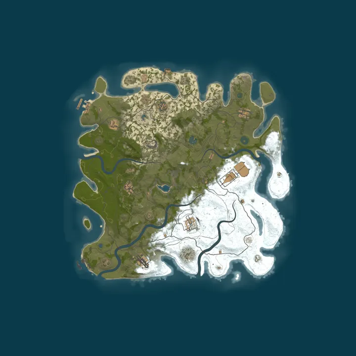 Map of |US| Zee's 3x PVE | Convoy/Train | Raidable Bases | Skills | NP