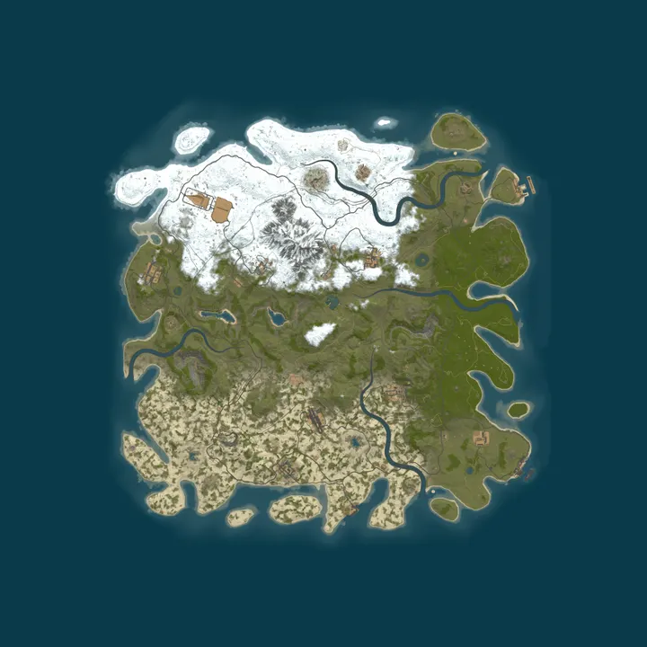 Map of Rust Server - Pinehosting.com