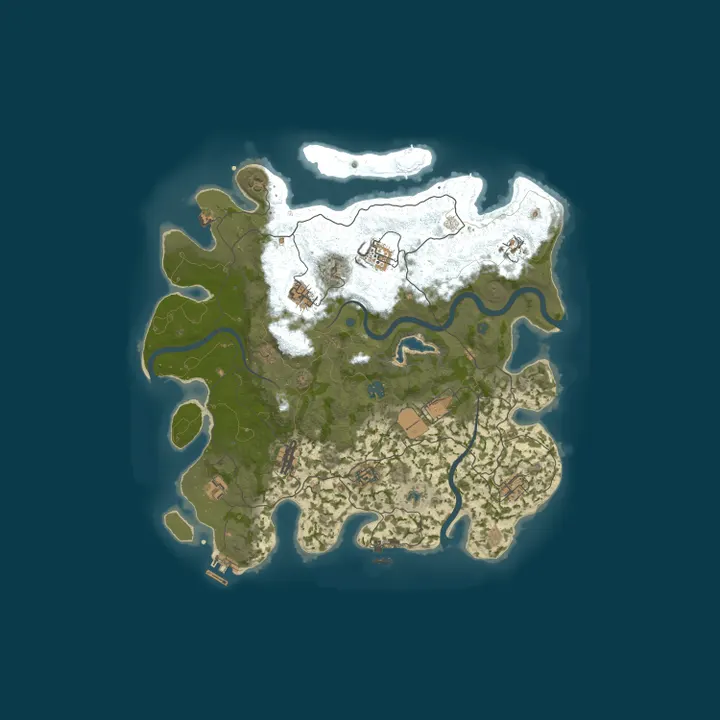 Map of Pine Hosting - Rust Server