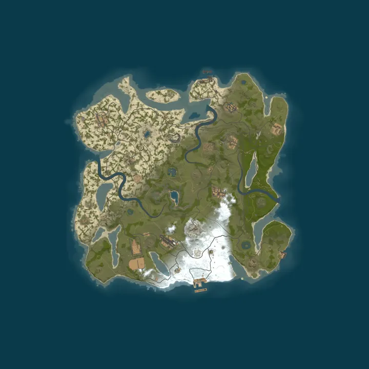 Map of Cold Iron Rust |PvE|Convoy|Zombies|SkillTree|Purge|RaidBases|