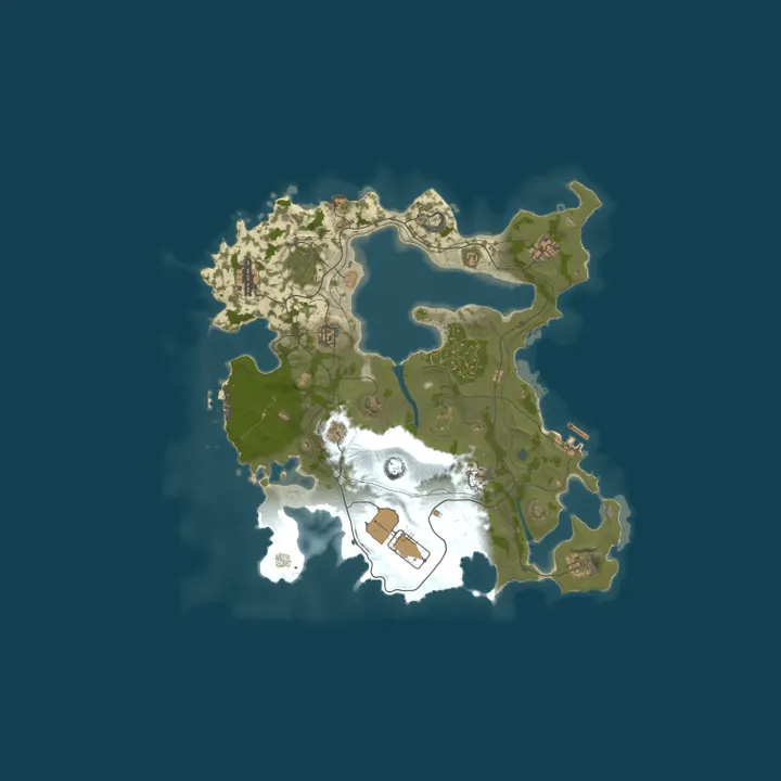 Map of [US] Rust For Parents | Hybrid PvPvE | 0.5x Upkeep