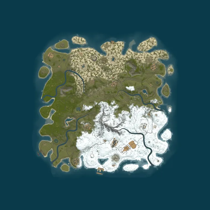 Map of AZ Casual /No KoS/Raidable Bases/2x/SlowDecay/Convoy & Airship 