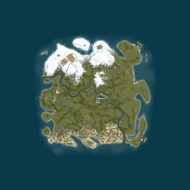 Map of RustyNation.net - Classic Rust