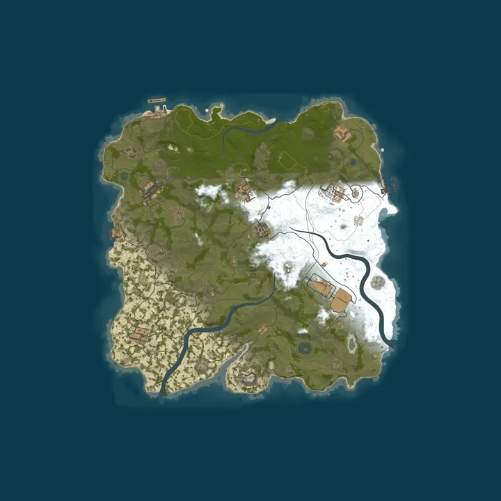 Map of RustResort.com - EU Vanilla | 2X Thursday 15.10