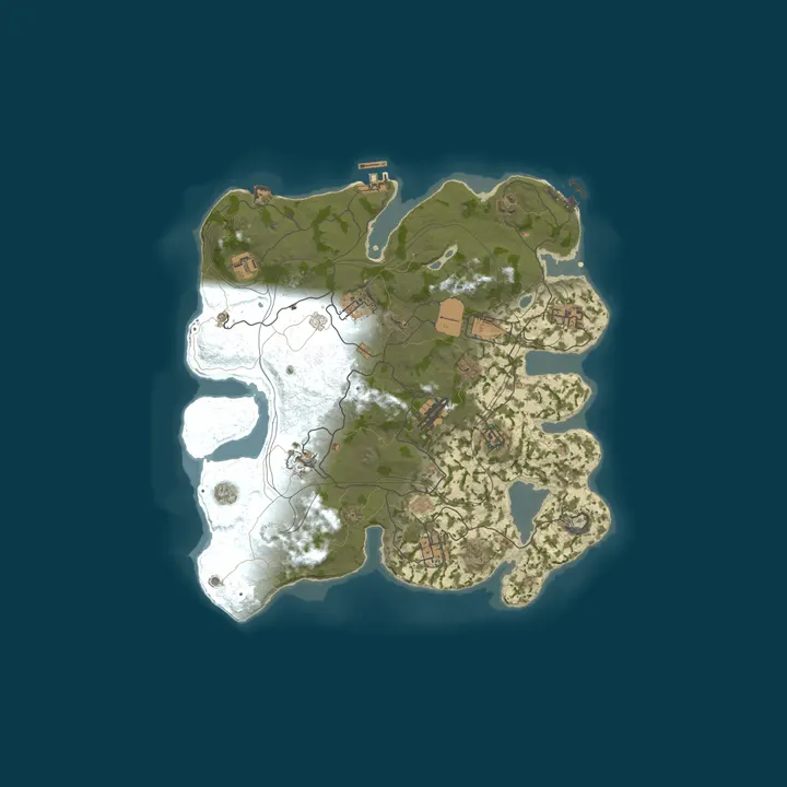 Map of AZARUST#1 [ X5/X10 | NOLIMIT | CLANS | LOOT+ | KITS ] 12.10