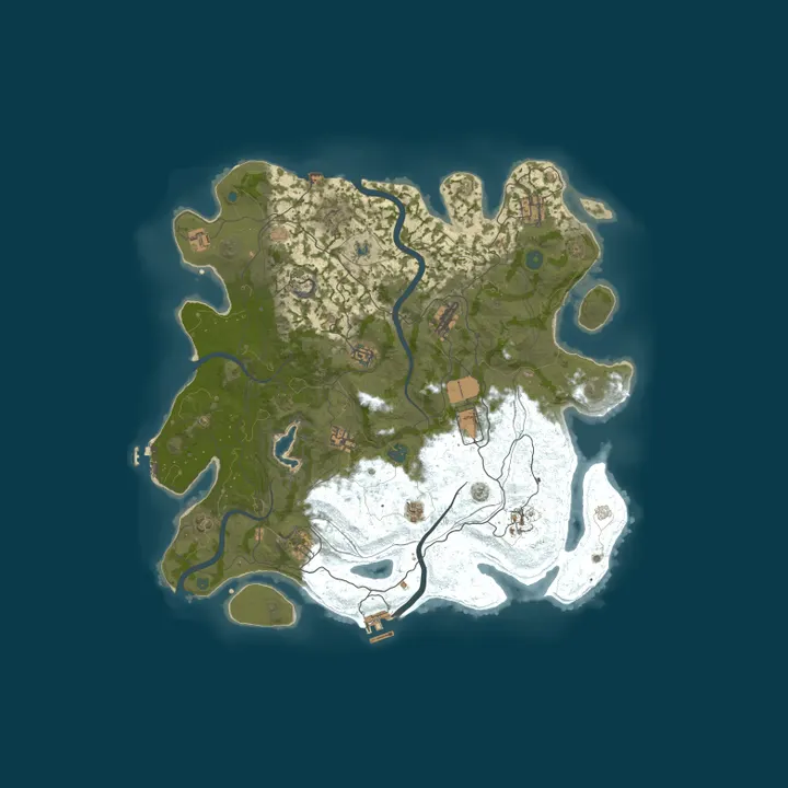 Map of [EU] AshRust 3x Monthly Main | QoL/Loot+ | Full Wiped