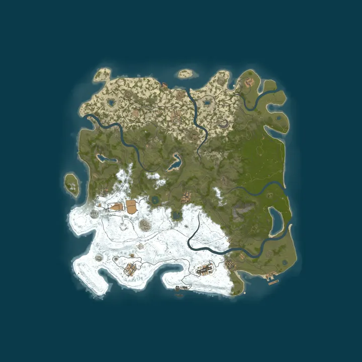 Map of Itsuri Friend Only Rust Server