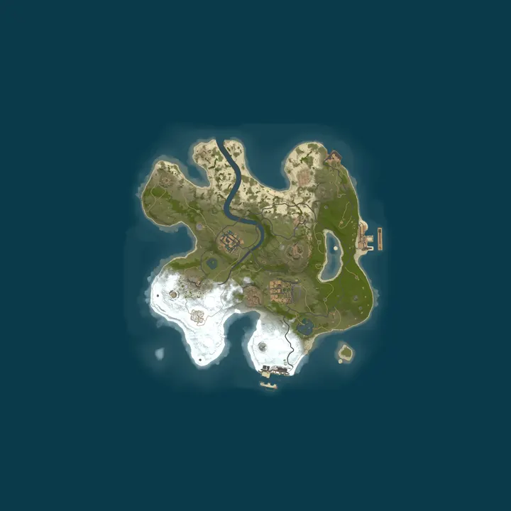 Map of EU SunnyRust 3X | 50% upkeep | No BP Wipe