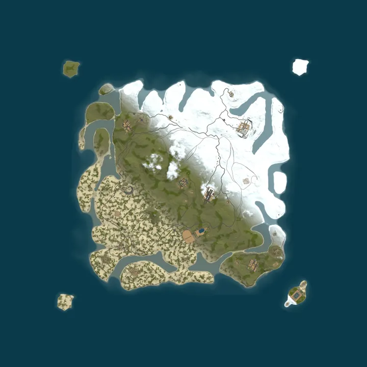 Map of RustSide Solo/Duo/Trio 2x | JUST FULLWIPED 11.10 10/11
