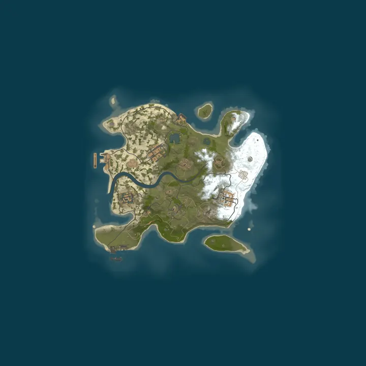 Map of Rust Server by nitrado.net