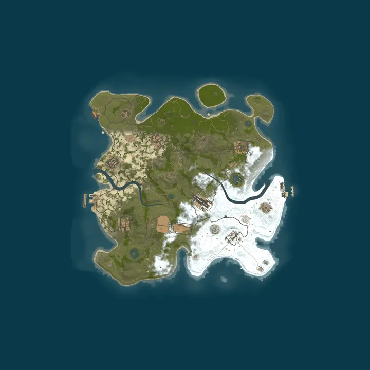 Map of US RustyScape 2x Weekly | No BP Wipes | Solo/Duo/Trio