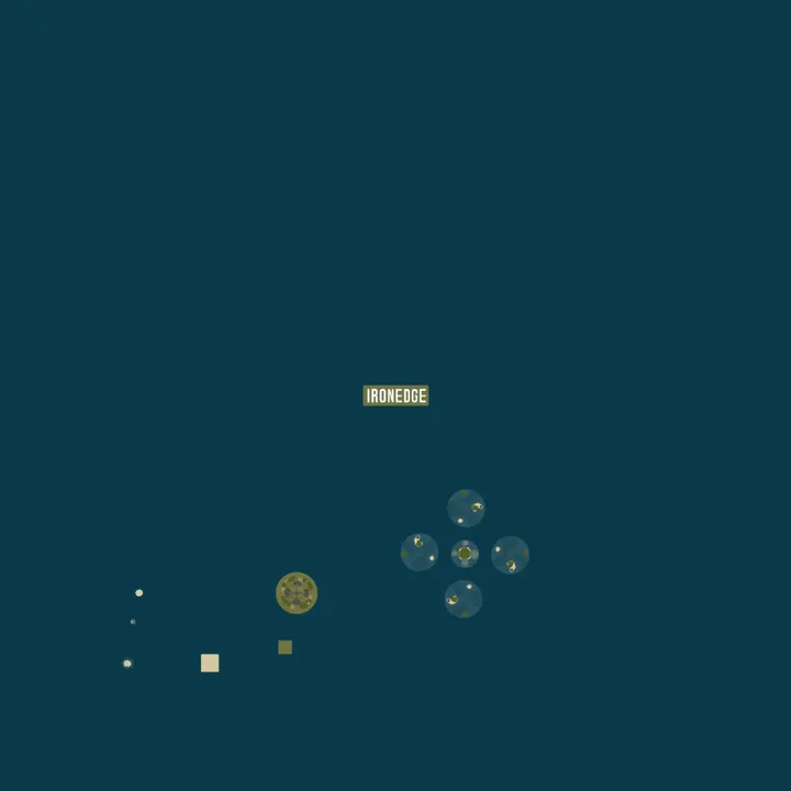 Map of [EU] IronEdge Minigames : Murder, Naval BedWars