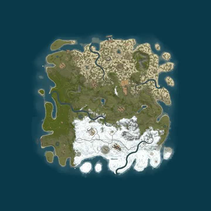 Map of [RUST][PVE] LianYu 4 ever