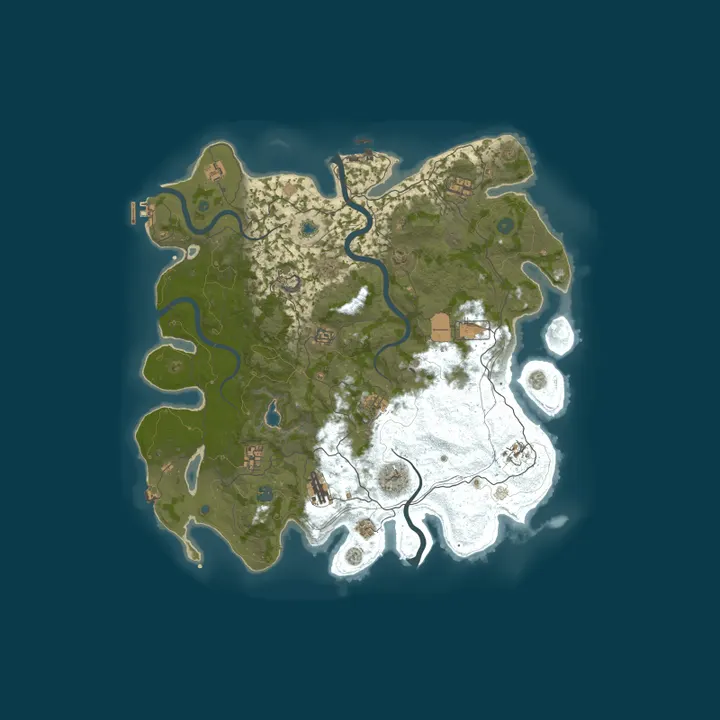 Map of Cracker Vanilla server