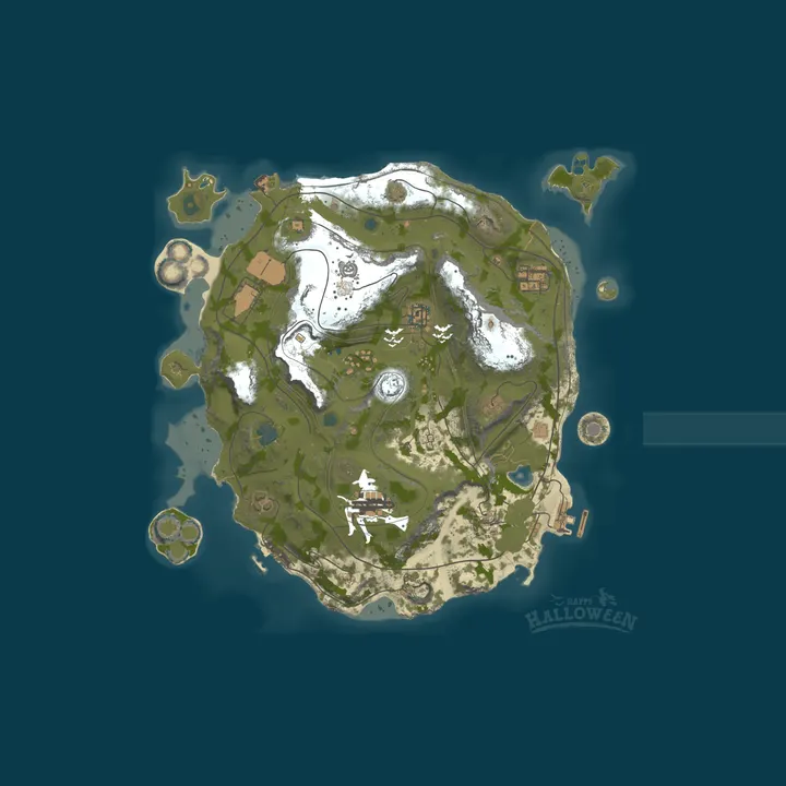 Map of [US] Salty Zombies PvE #2 | Skills | Raid | Jetpack | Event