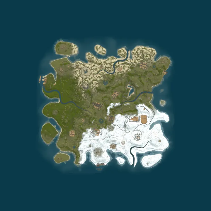 Map of ZLOY RUST 2x | ДЛЯ НОВИЧКОВ | RaidBases | Wipe 08.10