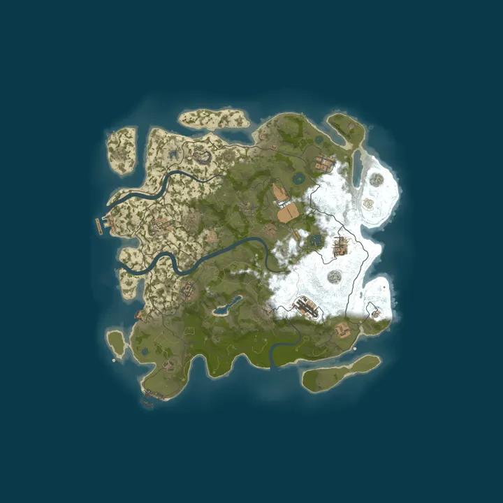 Map of EU Infinity Rust Vanilla, Solo, Duo, Trio, Quad