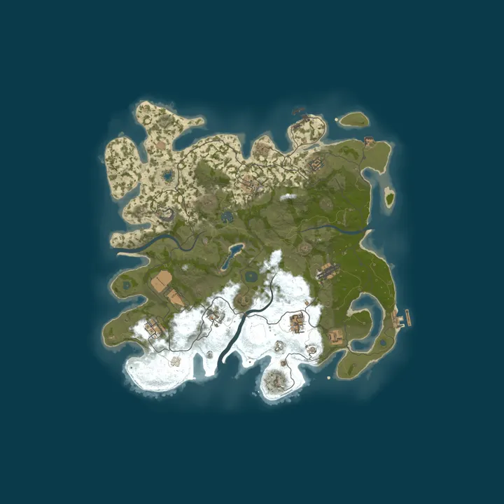 Map of A Shockbyte Rust Server