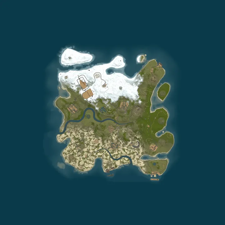 Map of EXO RUSTLAND LATAM - NOOB FRIENDLY - BIWEEKLY - DUO