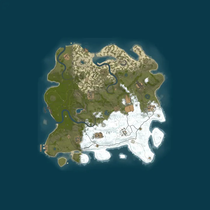 Map of The Island | Build & Combat Practice